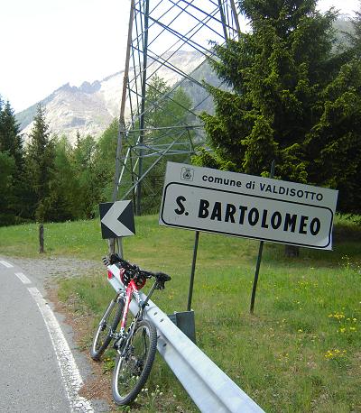 BORMIO - TIRANO, in BICI con vista frana 